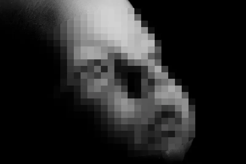 Pixelate a Baby Face result