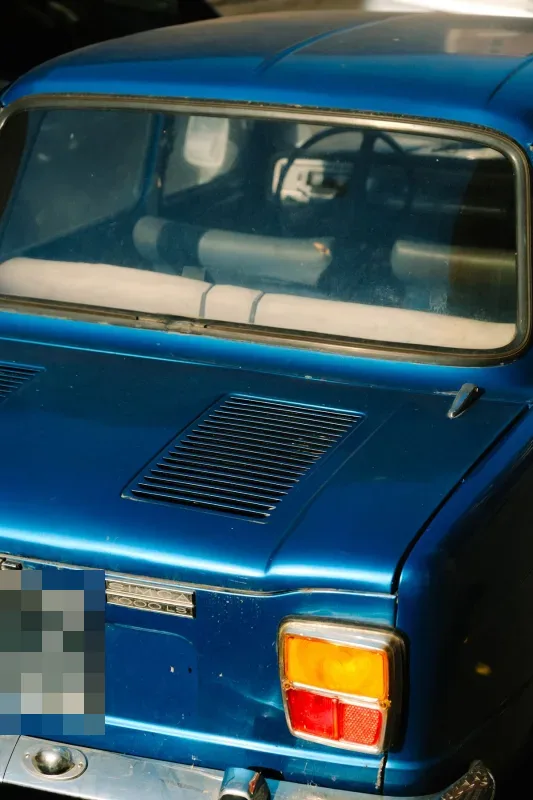 Pixelate a Car License Plate result